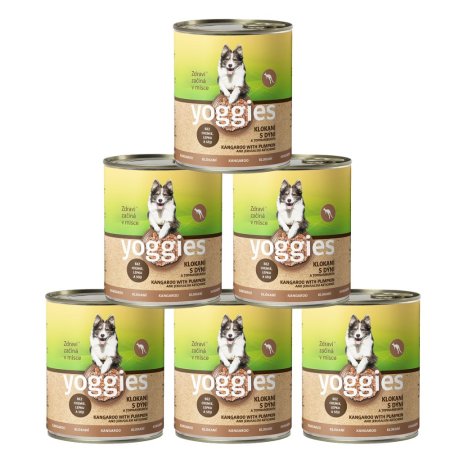 Yoggies klokanie konzerva pre psov s tekvicou a topinamburom 800 g 
