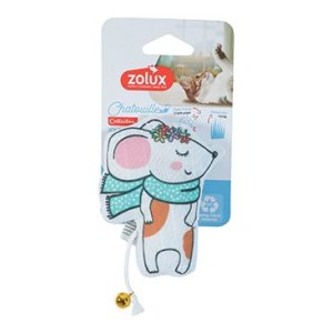 Hračka kočka CHATOUILLE Myška s věnečkem Zolux