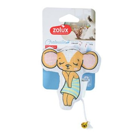 Hračka kočka CHATOUILLE Myška v šatech Zolux