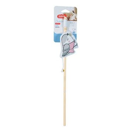 Hračka kočka CHATOUILLE Udice Ptáček v šatech Zolux