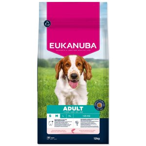 Krmivo EUKANUBA Adult Small and Medium rich in salmon and barley 12kg