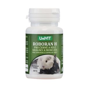 Roboran H pro morčata a králíky Černá a Bílá 60g
