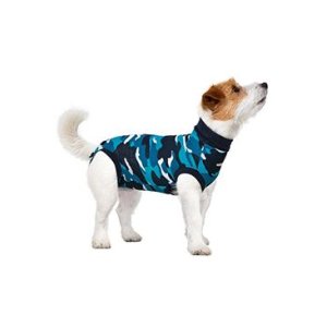Obleček ochranný Suitical Dog BLUE CAMO 43cm S