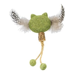 Catnipová kočička s peříčky 5 / 15 cm, HipHop Cat