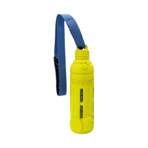 Lahev "ORANGE" z tvrdé přírodní gumy 26 / 65 cm, na popruhu, HipHop Dog