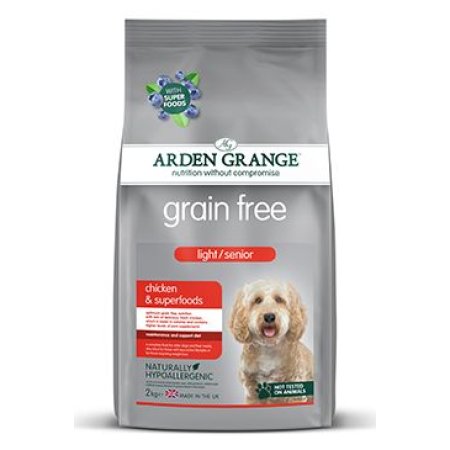 Arden Grange GF Dog Light/Senior Chick&Superfoods 2kg
