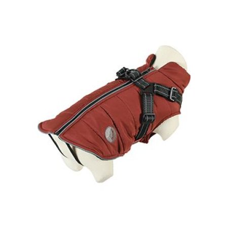 Obleček bunda pro psy S POSTROJEM terakota 30cm Zolux