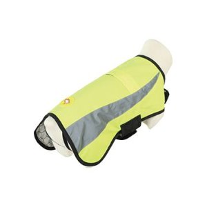 Obleček bunda pro psy REFLEXNÍ žlutá 65cm Zolux