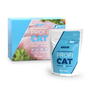 PROFICAT vrecko kúsky s králičím v omáčke 12x100g (POŠKODENÝ OBAL)