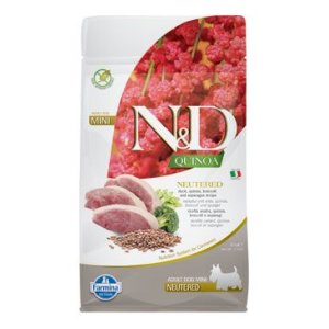 N&D Quinoa DOG Neutered Mini Duck&Broccoli&Asp. 800g (EXPIRÁCIA 09/2025)