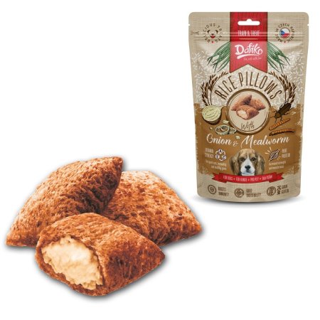Plnené vankúšiky múčny červ/cibuľa, 80g