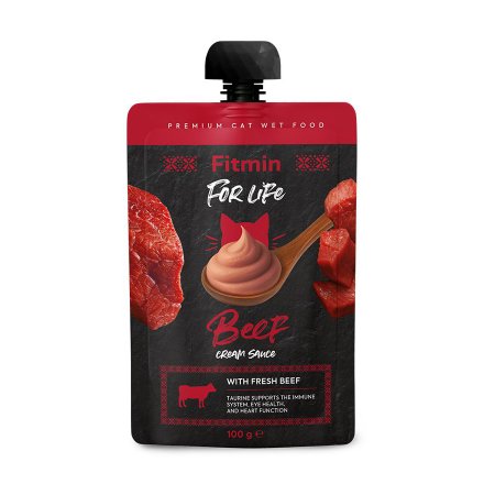 Fitmin cat For Life cream sauce pouch beef 100 g