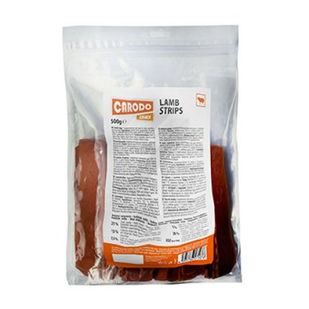 CARODO Dog poch. Jahňacie prúžky 500g