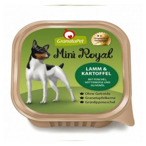 GranataPet Mini Royal Jahňacie & zemiaky s feniklom, tvarohom a olivovým olejom balenie 150 g