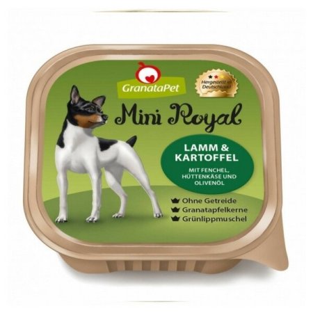 GranataPet Mini Royal Jahňacie & zemiaky s feniklom, tvarohom a olivovým olejom balenie 150 g