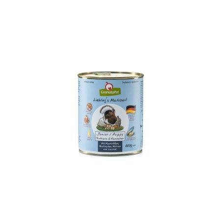 GranataPet Puppy/Junior Morka & králik so zemiakmi, pastierom, mrkvou a lososovým olejom balenie 800 g