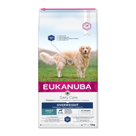 Eukanuba Daily Care Excess Overweight 12 kg (POŠKODENÝ OBAL)