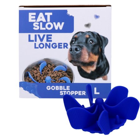 Eat Slow Live Longer spomaľovací Špirála do misky modrá L