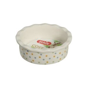 Miska keramická COSY hlodavec 100ml bodky Zolux