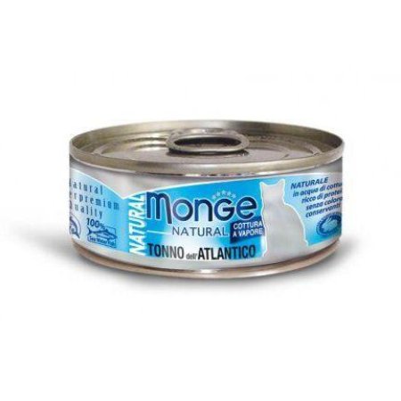 MONGE NATURAL atlantický tuniak pre mačky 80 g (EXPIRÁCIA 03/2026)