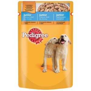 PEDIGREE vrecko JUNIOR s kuracím mäsom 100 g (EXPIRÁCIA 02/2026)