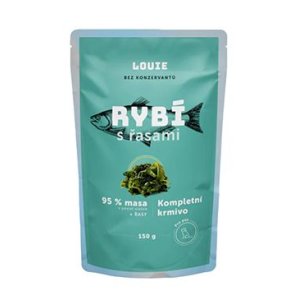 Louie Dog vrecko Rybie s riasami 150g