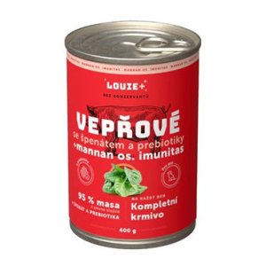 Louie Dog konz. Bravčové so špenátom a prebiotikami 400g