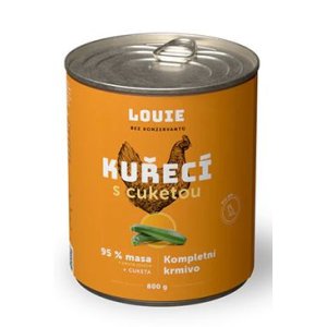 Louie Dog konz. Kuracie s cuketou a prebiotikami 800g