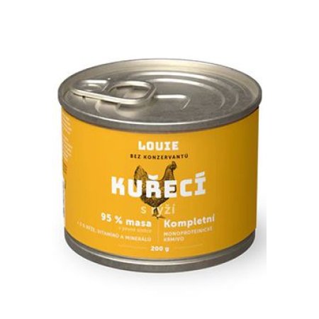 Louie Dog konz. Kuracie s ryžou a prebiotikami 200g