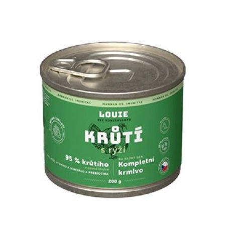 Louie Dog konz. Morčacie s ryžou a prebiotikami 200g