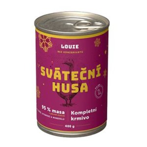 Louie Dog konz. Sviatočná hus 400g