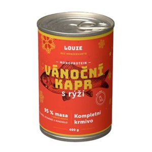 Louie Dog konz. Vianočný kapor s ryžou 400g