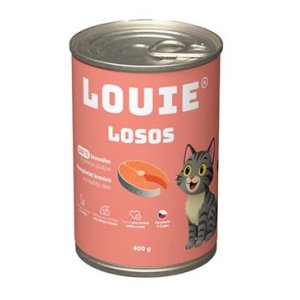 Louie Cat konz. Losos s prebiotiky 400g