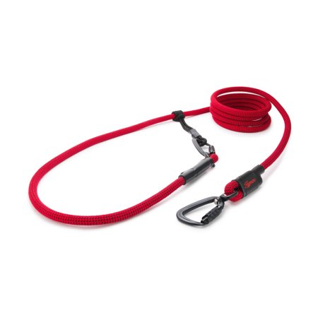 Tamer Lanové vodítko EASY LONG twist-lock velký pes (3,5 m) červená s černým prošitím