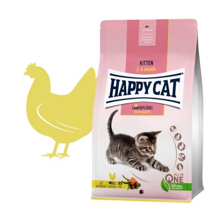 Happy Cat Kitten Land Geflügel 1,3 kg (EXPIRÁCIA 02/2026)