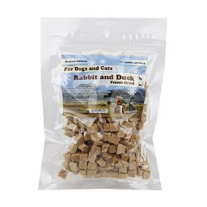 Pochúťka Králičie a kach.mäso kocky sušené mrazom 85g