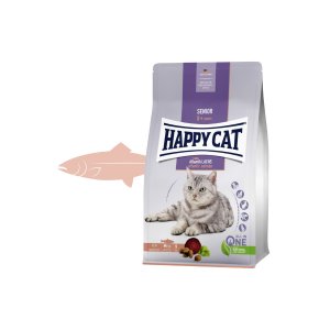 Happy Cat Senior Atlantik-Lachs / Losos 1,3 kg (EXPIRÁCIA 03/2026)