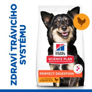 Hill’s Science Plan Perfect Digestion pre malých dospelých psov 1.5 kg (EXPIRÁCIA 01/2026)