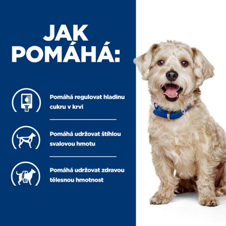 Hill’s Prescription Diet w/d Udržanie hmotnosti a starostlivosti pri cukrovke pre psov 4 kg (EXPIRÁCIA 03/2026)