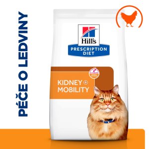 Hill’s Prescription Diet k/d + Mobility Starostlivosť o obličky granule pre mačky 1.5 kg (EXPIRÁCIA 12/2025)