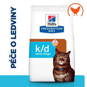 Hill’s Prescription Diet k/d Early Stage Starostlivosť o obličky granule pre mačky 1.5 kg (EXPIRÁCIA 02/2026)