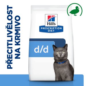 Hill’s Prescription Diet d/d Alergia a starostlivosť o kožu pre mačky s kačicou 1.5 kg (EXPIRÁCIA 10/2025)
