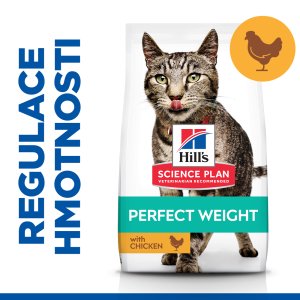 Hill’s Science Plan Perfect Weight granule pre dospelé mačky s kuracím 1.5 kg (EXPIRÁCIA 02/2026)