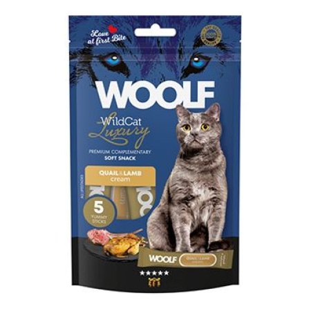 WOOLF WildCat Cream Luxury Quail&Lamb 5x14g