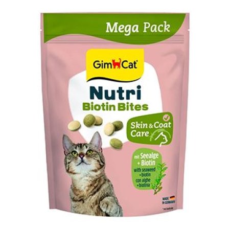 GimCat Nutri Biotin Bites tablety s mor.riasami 425g