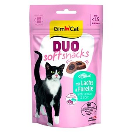 GimCat Duo Soft Snacks losos&pstruh 50g