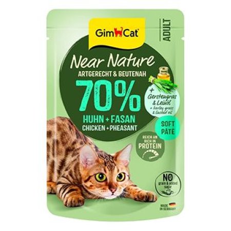 GimCat Near Nature vrecko kura&bažant 85g