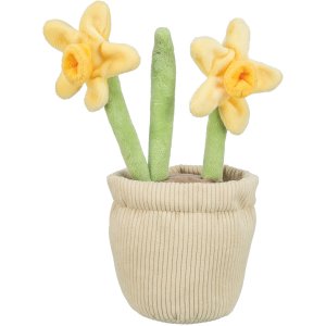 Narcisy v kvetináči, plyšová hračka pre psov, 25 cm - LIMITOVANÁ PONUKA