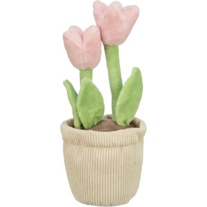 Tulipány v kvetináči, plyšová hračka pre psov, 27 cm - LIMITOVANÁ PONUKA