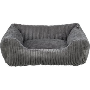 Vital Bed JONNA ortopedický obdĺžnikový pelech 120 x 80 cm, menčestrový plyš, tmavo šedá